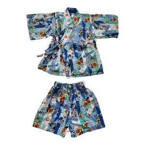 Anpanman Baby Kimono Set Size 80 Cotton Japan Festival Outfit Homewear Beach